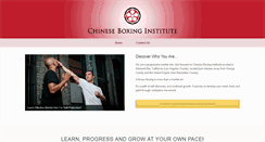 Desktop Screenshot of chineseboxinginstitute.com