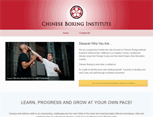 Tablet Screenshot of chineseboxinginstitute.com
